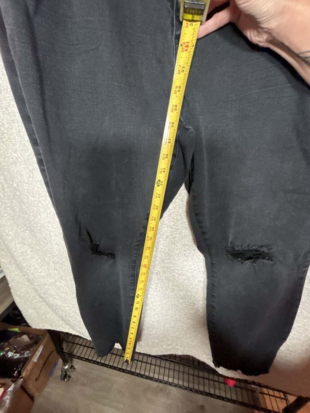 Judy Blue Skinny Jeans Size 20W Black Distressed